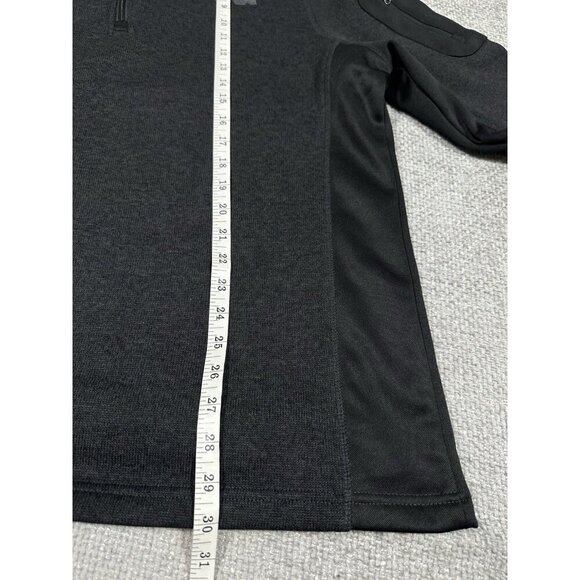 NRA Mens Sweater Size XL Charcoal Gray 1/4 Zip Pullover Zip Pocket Long‎ Sleeve - Picture 6 of 8